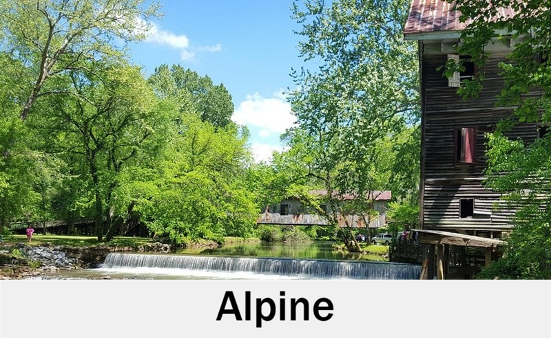 Scenic Alpine, Alabama countryside ideal for outdoor weddings