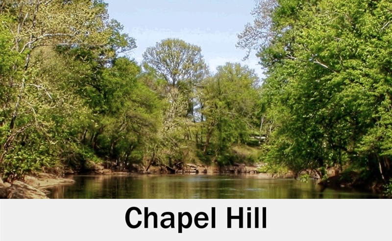 Chapel Hill, Tennessee countryside for outdoor wedding ceremonies
