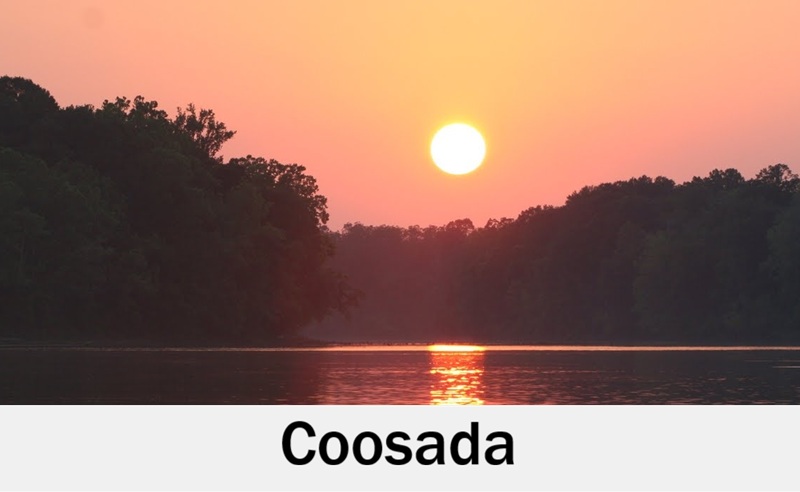 Sunset river view in Coosada, Alabama for romantic weddings