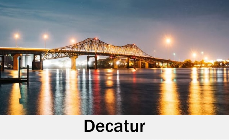Decatur, Alabama riverfront setting for wedding receptions