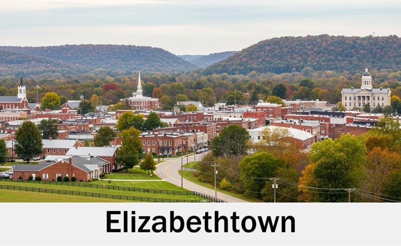 Elizabethtown, Kentucky skyline for wedding celebrations