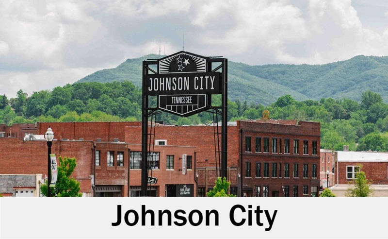 Johnson City, Tennessee downtown near wedding venues