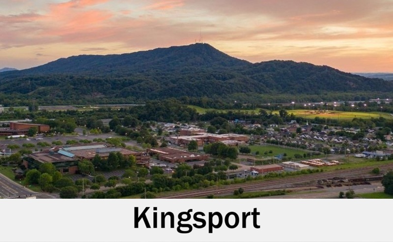 Kingsport, Tennessee skyline for wedding celebrations