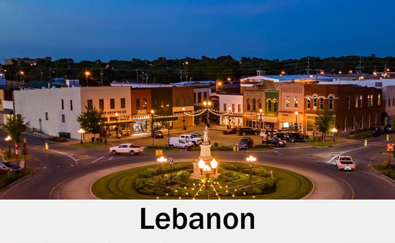 Lebanon, Tennessee town square for wedding receptions
