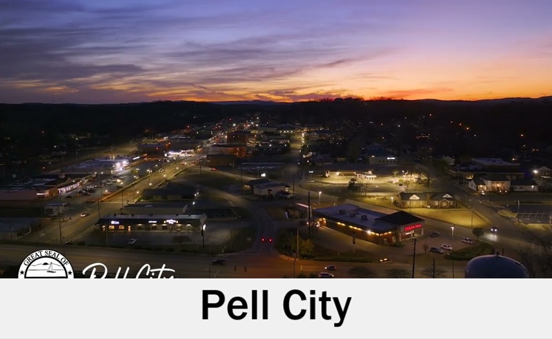Pell City, Alabama skyline and lake area for wedding receptions