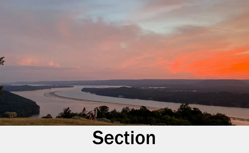 River view near Section, Alabama for stunning wedding scenery