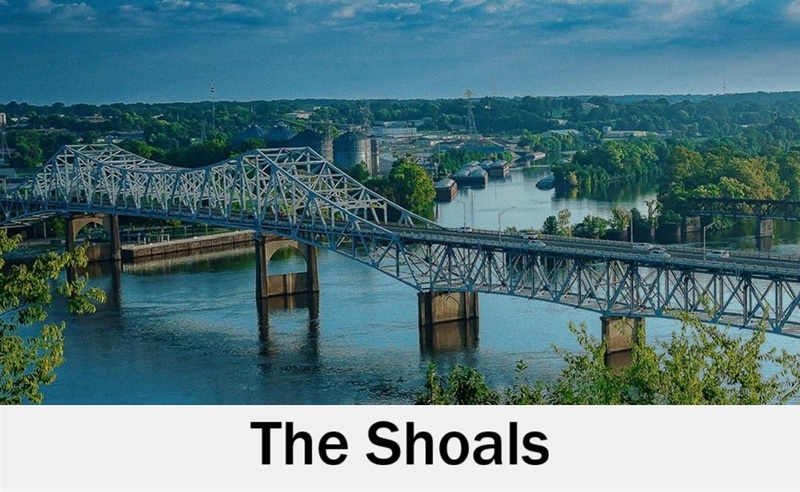 The Shoals, Alabama river bridge near wedding venues