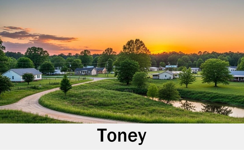 Toney, Alabama countryside ideal for outdoor wedding receptions