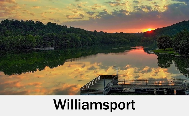 Williamsport, Tennessee river sunset for romantic weddings